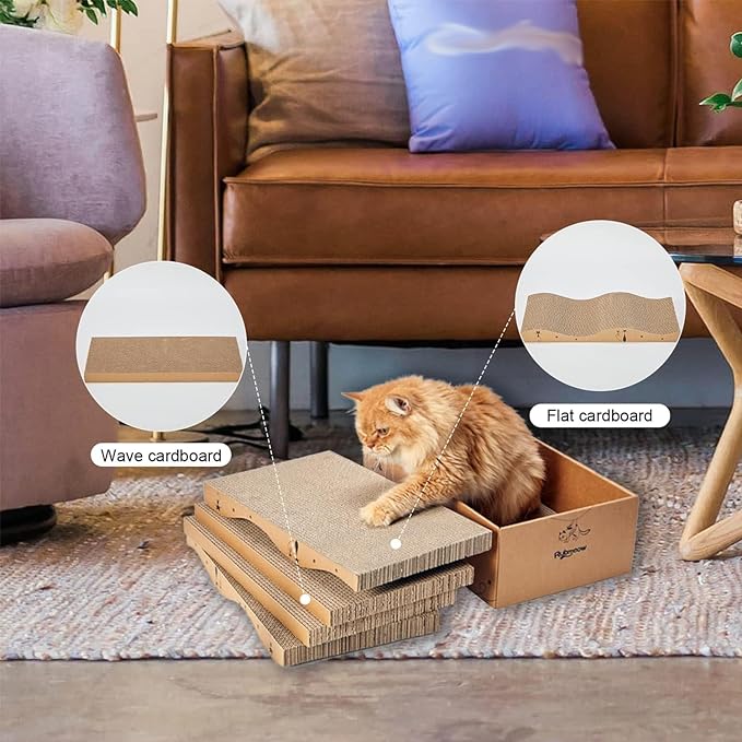 Cat Scratcher Cardboard Scratch Pad Box - Image 3