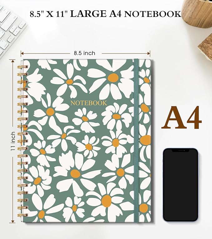 Spiral Notebook Journal 8.5” x 11”, A4 Large Notebooks - Image 2