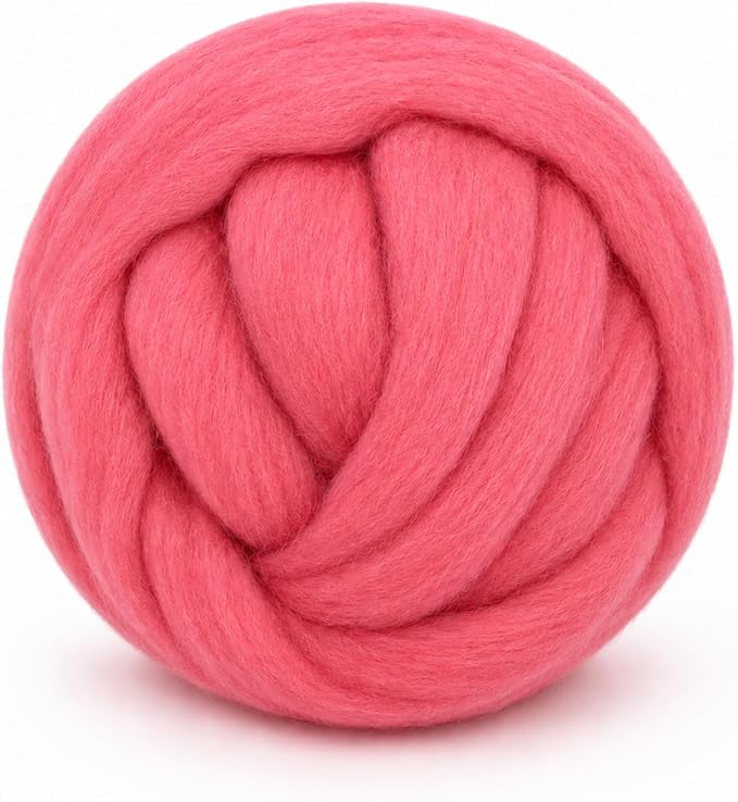 3.53oz Wool Roving: Needle Felting Wool White Roving Wool Felting Supplies Pure by Gipony