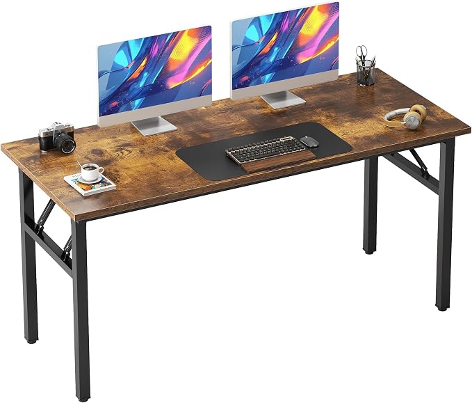 Need Folding Desk, 54 inch Large Computer Desk by Need