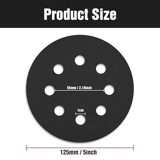 100 Pcs 5 inch Wet Dry Sanding Discs Grit 400 Hook and Loop 8 Hole Silicon Carbide Orbital Sander Sandpaper
