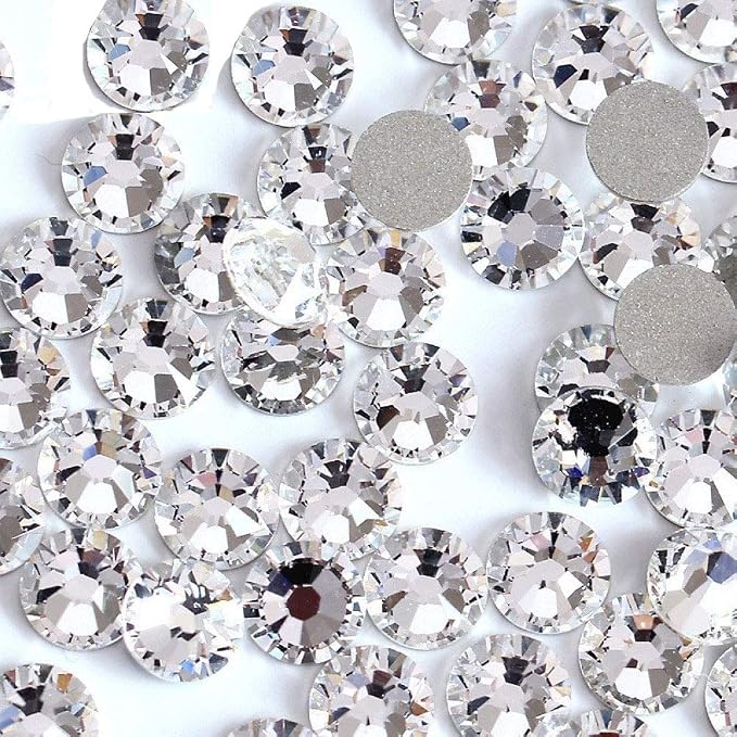 Onwon 1440 Pieces SS3 / 1.4mm Clear Crystal Flat Back Brilliant Round by Onwon