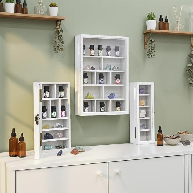 Ikee Design 3 Pcs Set Wall-Mounted Wooden Shadow Cubby Box Display Shelf - Image 7