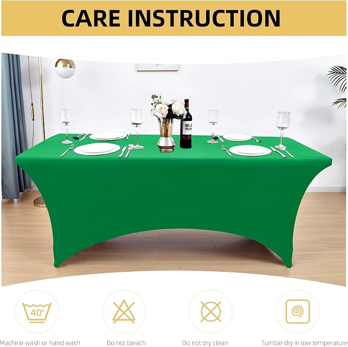 2-Pack 4ft Spandex Table Covers - Image 6