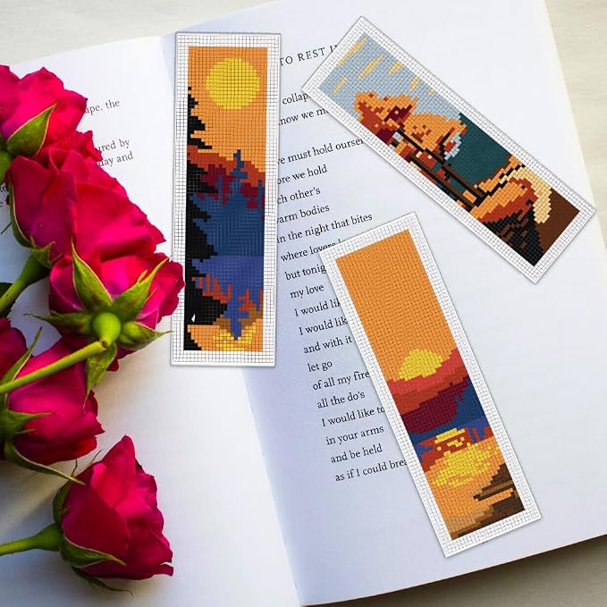 ORIGACH 6 Pcs Cross Stitch Bookmark Kit - Image 6