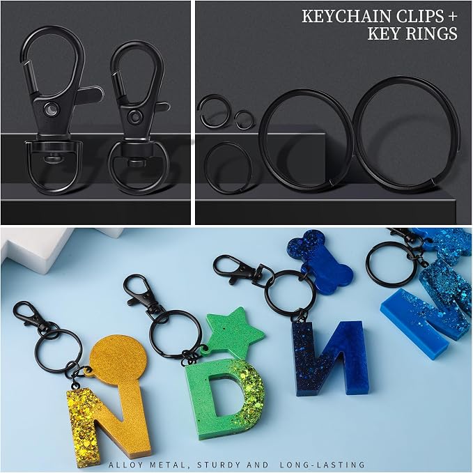 LEOBRO 265PCS Swivel Snap Hooks and Key Rings, Keychain Clips and Key Chain - Image 3