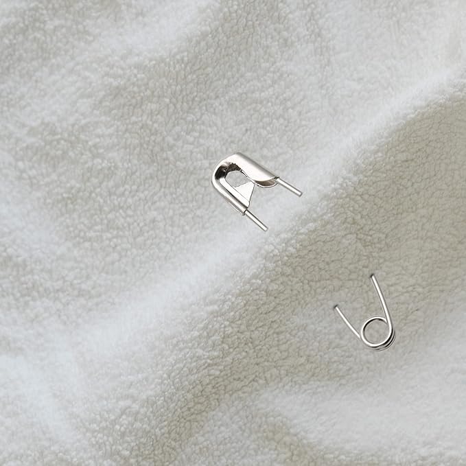 120Pcs Curved Safety Pins Size 4, 2-1/4 inch / 57mm Quilting Basting Pins, Bent Safety Pins for Quilting and Knitting (Sliver)