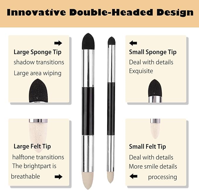 Haojiaho Blending Stump, 9pcs Blending Stumps, Blending Sponge Pens and Sandpaper Pencil Sharpener, Washable & Reusable, Tortillions Paper Art Blenders for Student Artist Charcoal Sketch Drawing