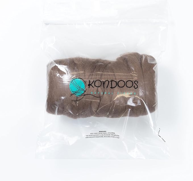 Kondoos Colored Natural Wool roving, 1 lb. Best Wool - Image 3
