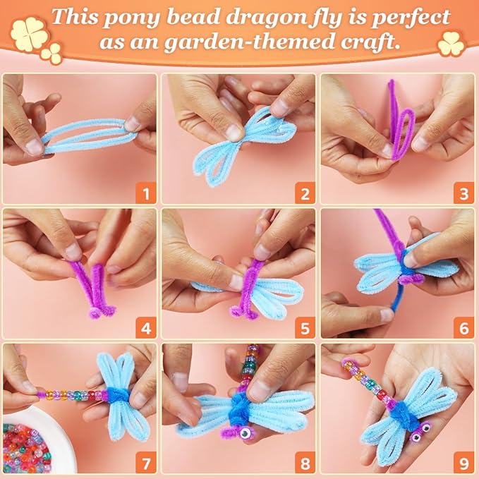 Eppingiwn 8050pcs Pony Beads, Plastic Bead - Image 6