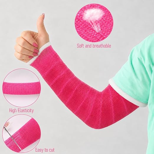 Geiserailie 4 Rolls Bright Pink Fiberglass Casting Tape 2 in × 12 Ft Cast - Image 3