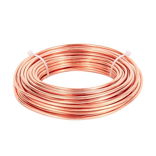 14 Gauge/1.6mm 79 Feet 1 Pound 99.9% Dead Soft Copper Wire for Electroculture Gardening, Jewelry Making, Beading, Science Projects, DIY Artwork