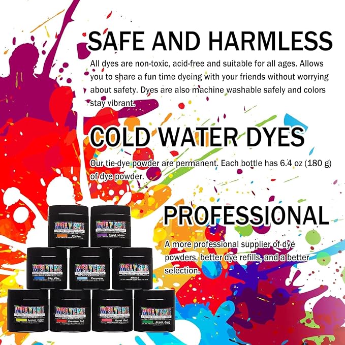 Cold Water Dye Violet 1lb, Tie Dye Powder, Fabric Dye Powder - Image 3