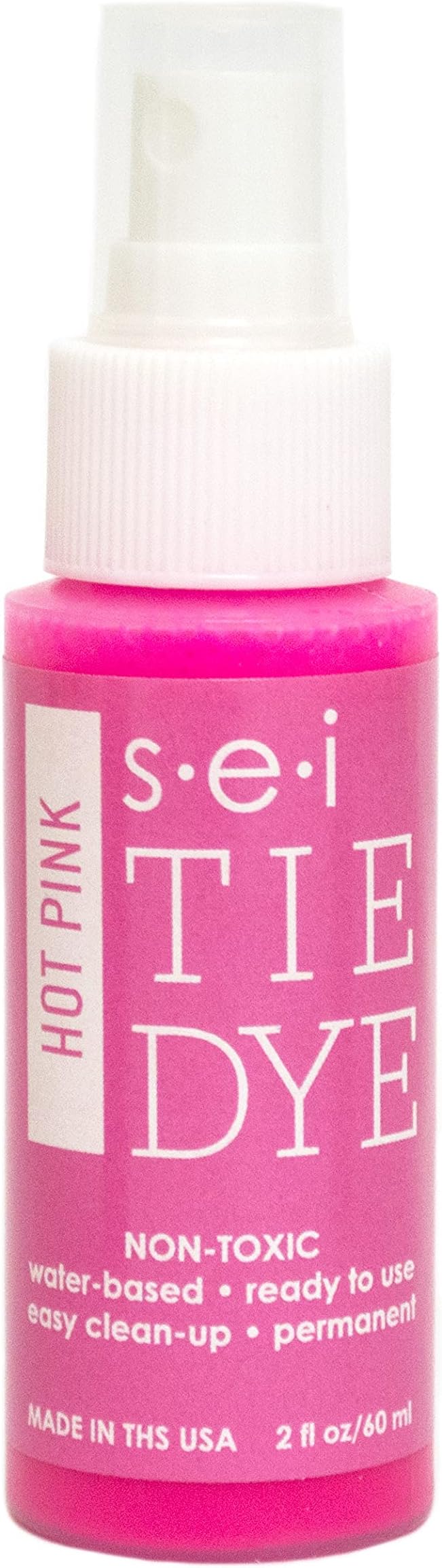 S.E.I. Hot Pink Tie Dye Spray Bottle: 2oz. Non Toxic Fabric Dye Spray, DIY by SEI