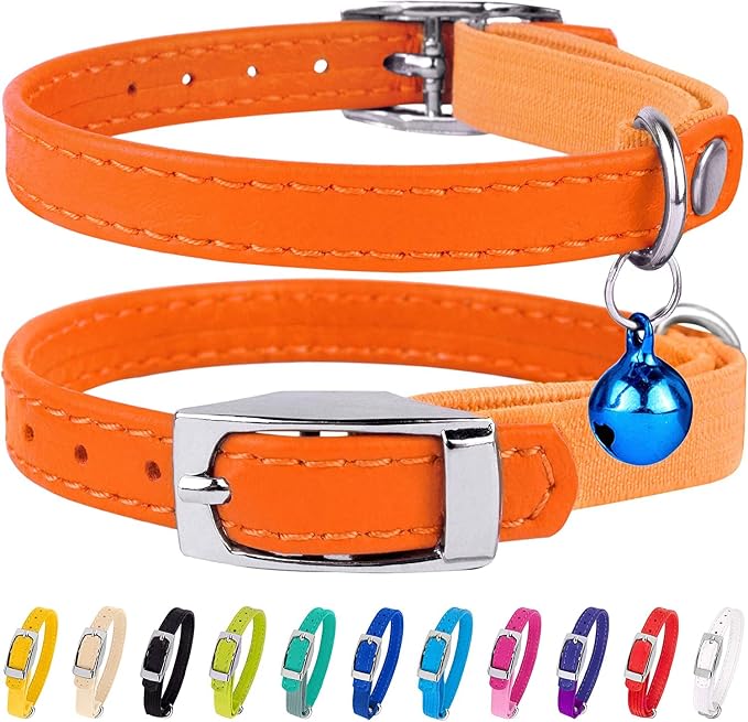 CollarDirect Leather Cat Collar, Kitten Collar - Image 2