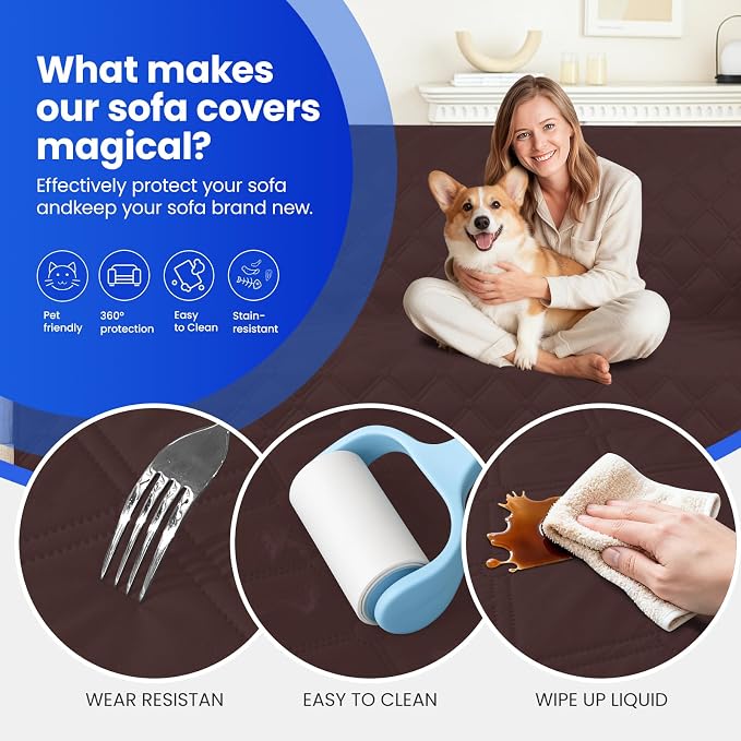 Waterproof Dog Bed Cover Pet Blanket, Soft Couch Cover - Image 6