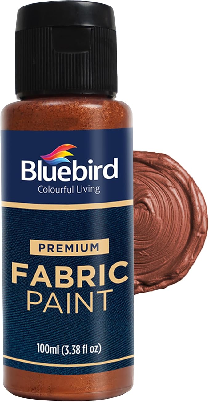 BLUEBIRD Fabric Paint, 3.4 Fl Oz, Permanent Fabric Paints by BluebirdArts
