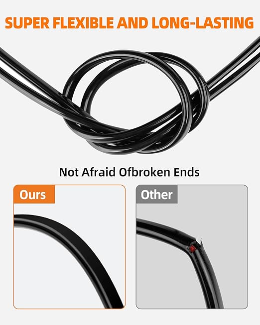 14 Gauge Wire, 14 AWG 2 Conductor Electrical Wire, Flexible/Oxygen-Free Tinned Copper/Stranded PVC 14/2 Cord for Automotive, Marine, LED Strips, Solar, RV, Lighting (200FT)