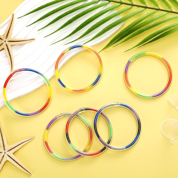 Libima 53 Pcs Sand Art Kits Include 48 Clear Hollow Plastic Bracelet - Image 5