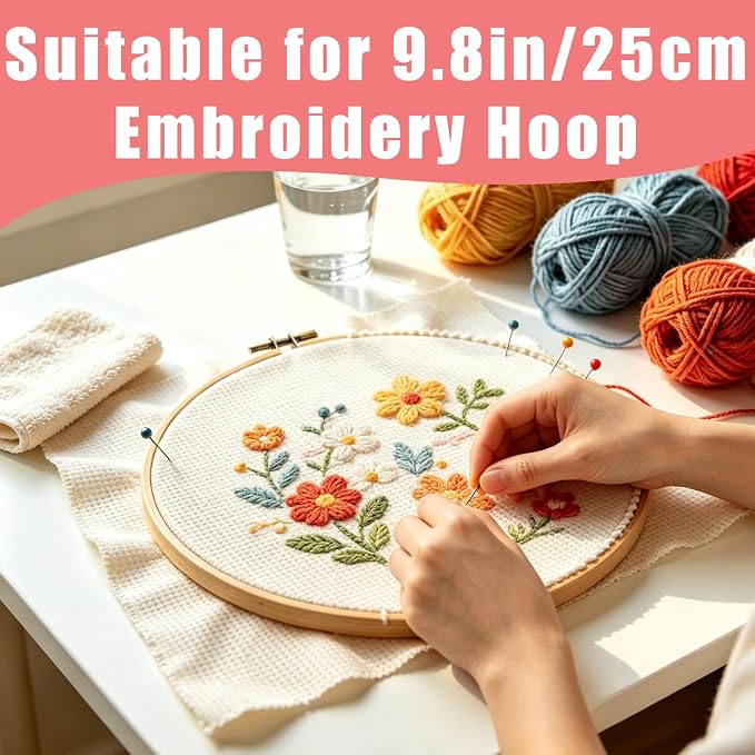 7 PCS Pre-Cut Punch Needle Fabric Tufting Cloth | Assorted Colors Tufting Cloth - Image 4
