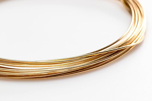 20 Gauge, Jeweler's Brass Wire, Red Brass, Round, Dead Soft, CDA #260-5FT by CRAFT WIRE