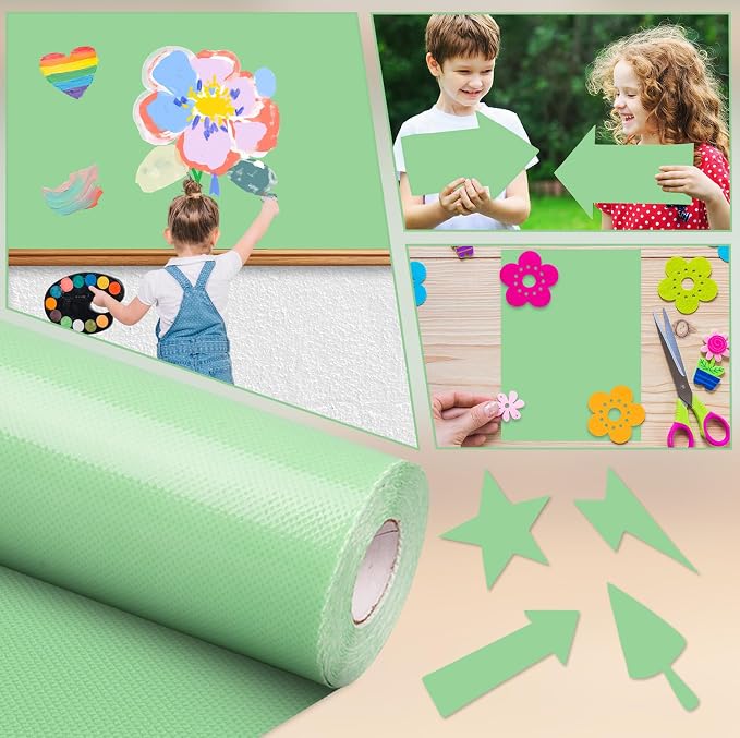 Inkspire Sage Green Bulletin Board Paper Roll, 14.8FTx18.5IN Large Reusable - Image 5