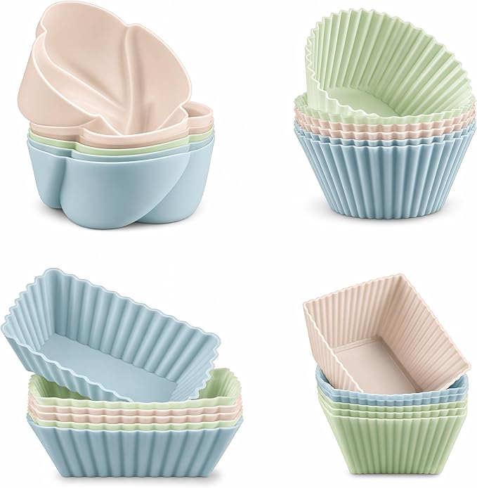CAKETIME Silicone Baking Cups Cupcake Liners by CAKETIME