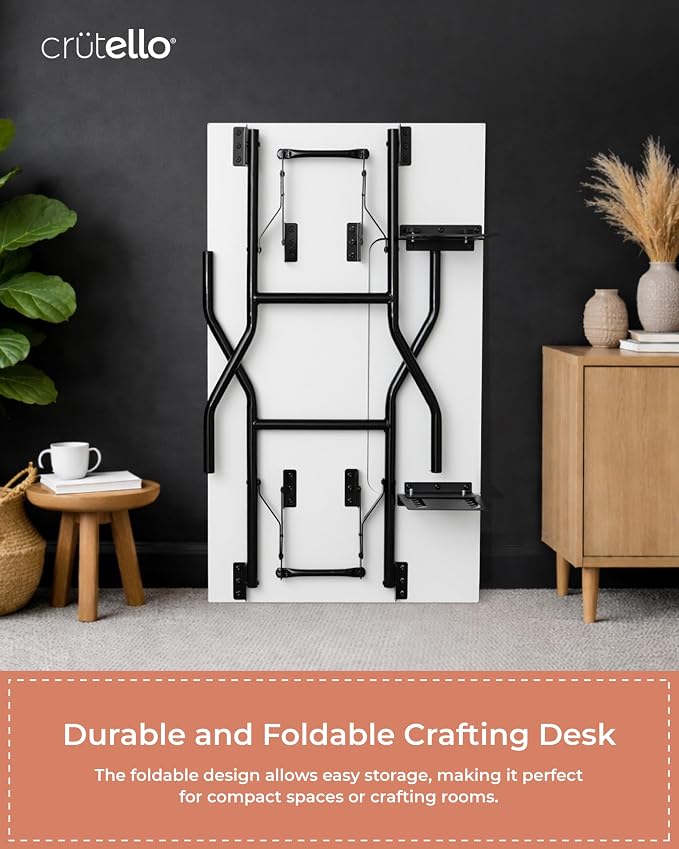 Crutello Folding Sewing & Craft Table, 42x24 Inch - Image 6