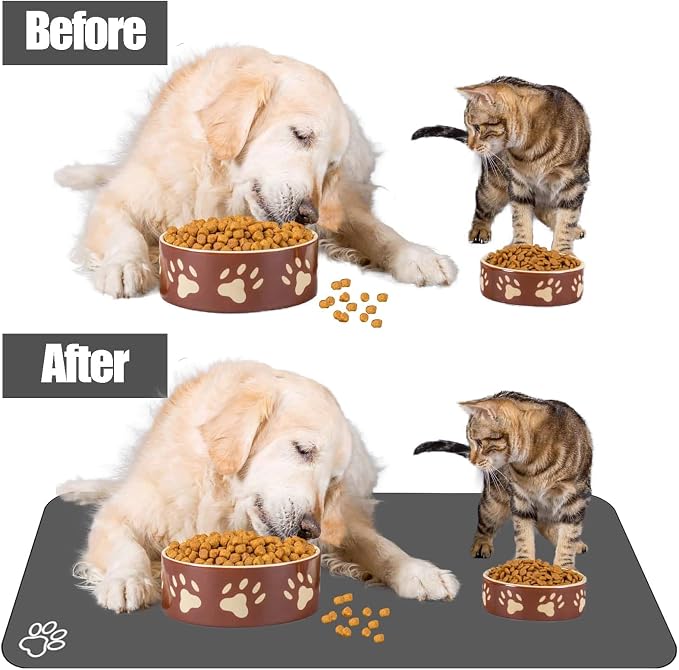 Large Pet Feeding Mat, Absorbent Quick Dry Dog Mat - Image 2