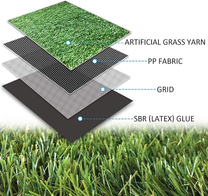 ALTRUISTIC Artificial Grass 13FTX34FT, Realistic Fake Grass Deluxe Turf - Image 3