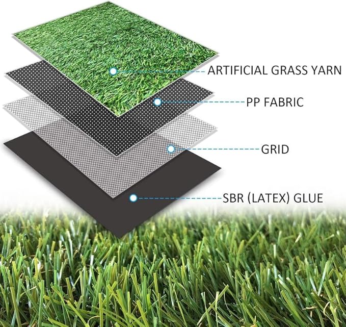 ALTRUISTIC Artificial Grass 1FTX79FT, Realistic Fake Grass Deluxe Turf - Image 3