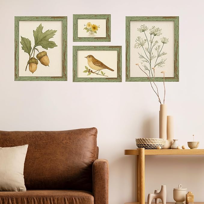 puthiac 4x6 Rustic Farmhouse Picture Frame, Weathered Green, 1 Pack | - Image 7