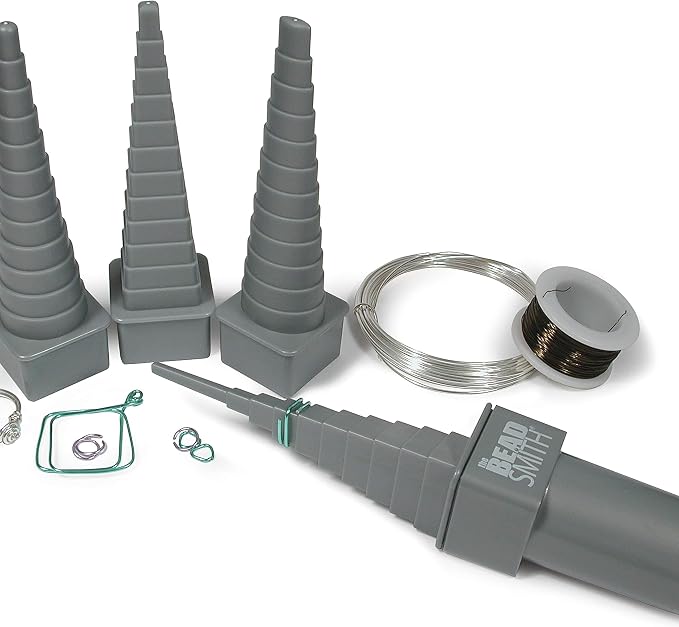 The Beadsmith Mandrel 4X, Wire Wrapping Set, 4 Different Shapes, Round and - Image 6