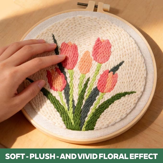 AERXSRET Punch Needle Kit and Embroidery Kit - Image 6