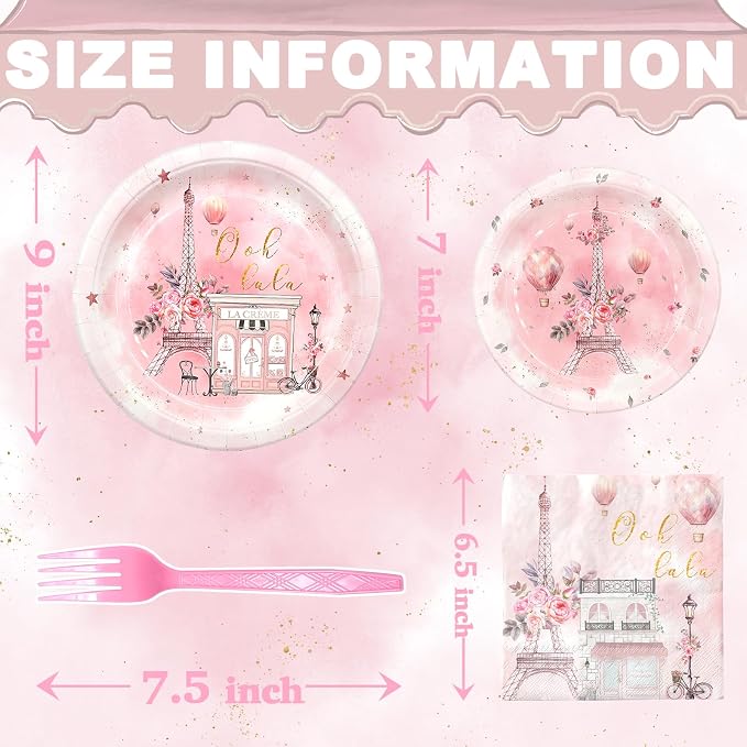 Paris Party Decorations Set - Image 3