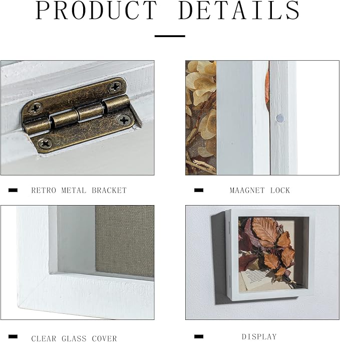 Freezing point Shadow Box Frame 10x10 Shadow Boxes Display Case - Image 4
