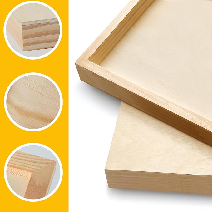Falling in Art 2 Pack 12x12'' Unfinished Gallery Birch Wood Canvas Panels | 1 - Image 5
