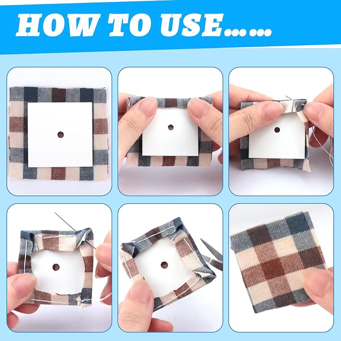 300 PCS 2" Square Paper Piecing Templates, Quilting Templates Accessories - Image 4