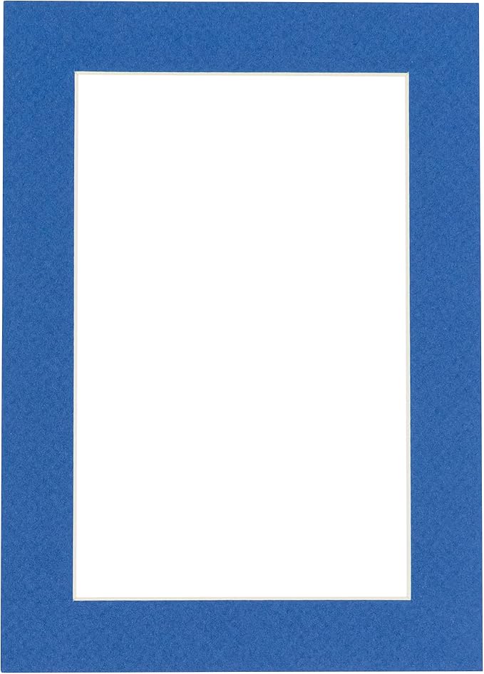 11x14 Mat for 8.5x11 Photo - Precut Royal Blue Picture Matboard for Frames Measuring 11 x 14 Inches - Bevel Cut Matte to Display Art 8.5 x 11 Inches - Acid Free ONE MAT with Backing Board & Clear Bag