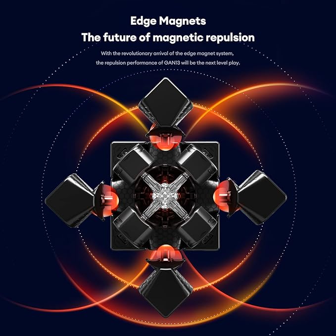 GAN 13 Maglev Frosted Coated, Magnetic Speed Cube 3x3 Stickerless 56mm Magnets Magic Cube Puzzle Toys, GAN Flagship