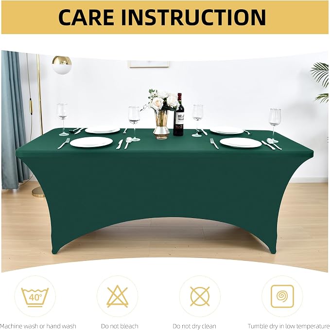 2-Pack 6ft Spandex Table Covers - Image 6