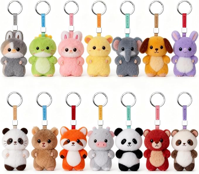 Round Carabiner Clip Bulk 20pcs 1.3 Inch Colorful Circle Carabiner Key Ring - Image 4