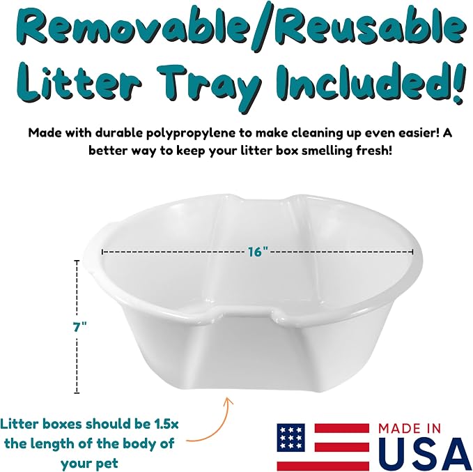 Good Pet Stuff Hidden Litter Box Planter, Decorative Cat Litter Enclosure - Image 7