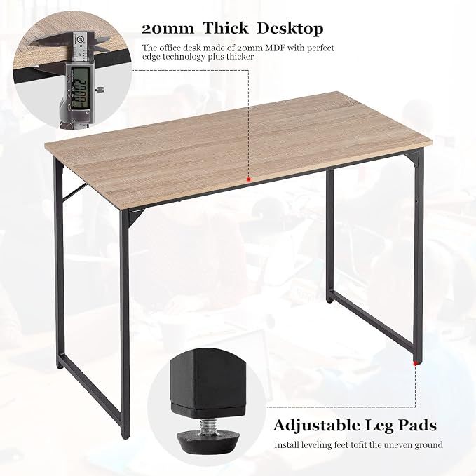 PayLessHere | 39 Inch Computer Desk | Nature | Office Desk - Image 6