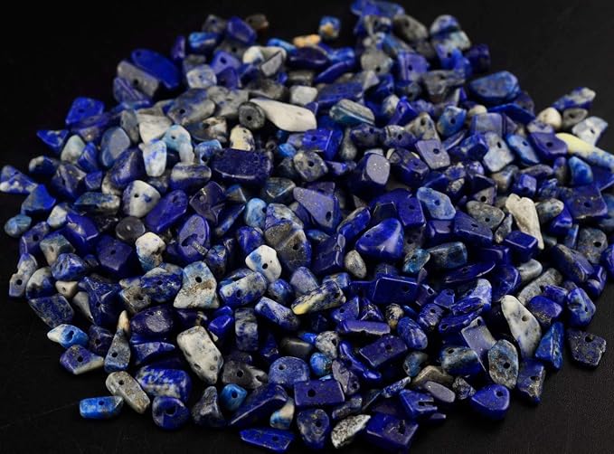Natural Chip Stone Beads Lapis Lazuli 5-8mm About 400 Pieces Irregular - Image 2