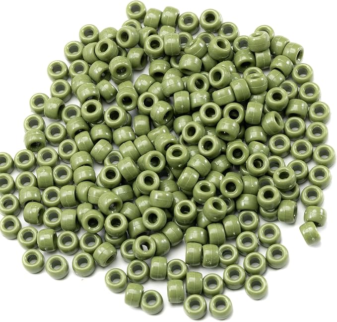 Gxueshan 1000 Pcs Acrylic Pony Beads 6x9mm Bulk - Image 2