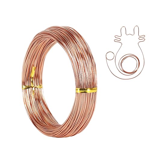 18 Gauge Aluminum Wire - 165ft 1mm Bendable Craft Wire by TennWell