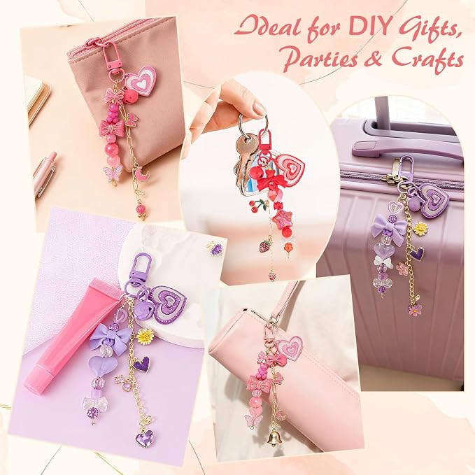 Ecoofor 458 Pcs Keychain Making Kit — Includes 19 Keychain Clips, 25 Extender - Image 6