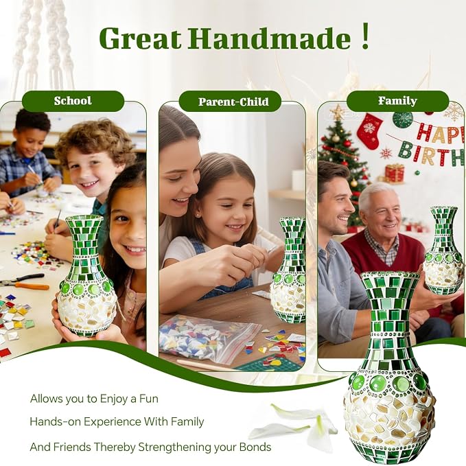 DIY Mosaic Vase Kit for Adults - Image 2