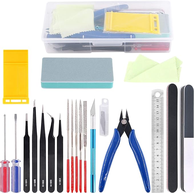 21Pcs Modeler Basic Tools Craft Set Hobby Building Tools Kit by Rustark